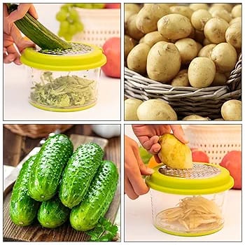 EXPRIMIDOR Y RALLADOR MANUAL DE ALIMENTOS 4 EN 1